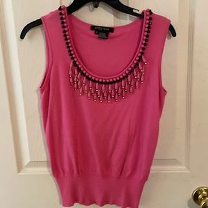 Pink beaded sweater